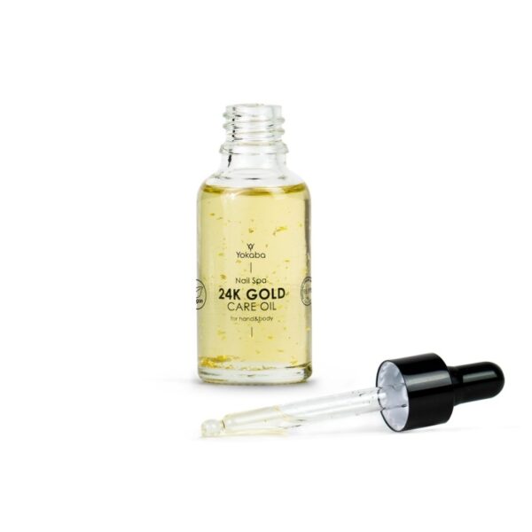 Oliwka YOKABA NAIL SPA - 24K GOLD CARE OIL - 30 ML - obrazek 2