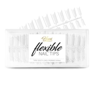 Tipsy Tunelowe Kwadratowe Hessi CLEAR Nail Tips 504 szt.