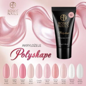 POLYSHAE SYSTEM ACRULIC GEL SET 10 KOLORÓW Boska Nails