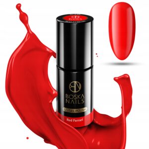 LAKIER HYBRYDOWY UV/LED CZERWONY 6ML BOSKA NAILS Red Ferrari 326