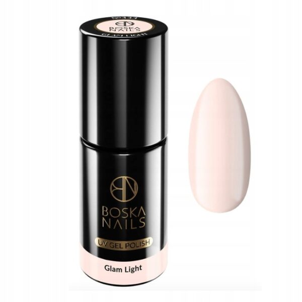 Boska Nails Lakier Hybrydowy Glam Light Beżowy 6 ml UV LED 333