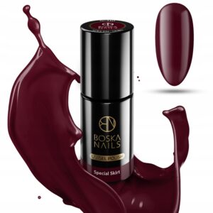 LAKIER HYBRYDOWY CZERWONY CIEMNY SPECIAL SKIRT 310 BOSKA NAILS 6ml