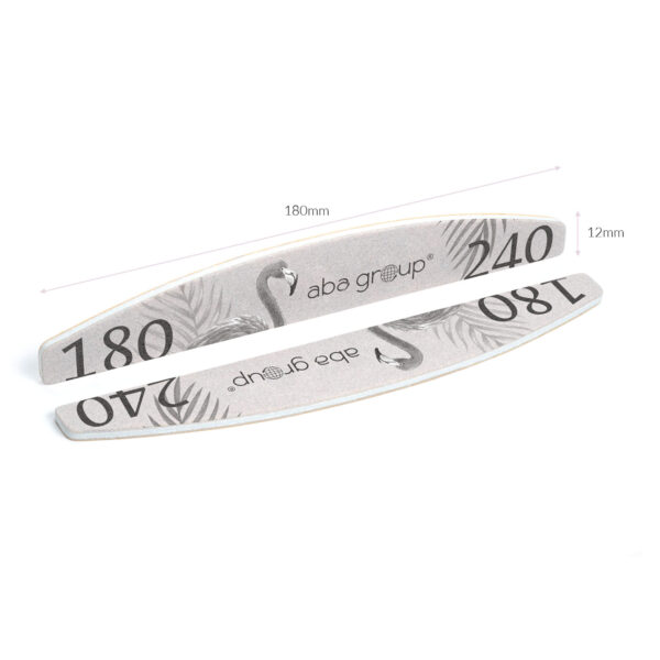 Aba Group Pilnik do paznokci PÓŁKSIĘŻYC 180/240 STANDARD - FLAMING, 25 sztuk - obrazek 2