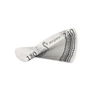 Aba Group Pilnik do paznokci PÓŁKSIĘŻYC 180/240 STANDARD - FLAMING, 25 sztuk