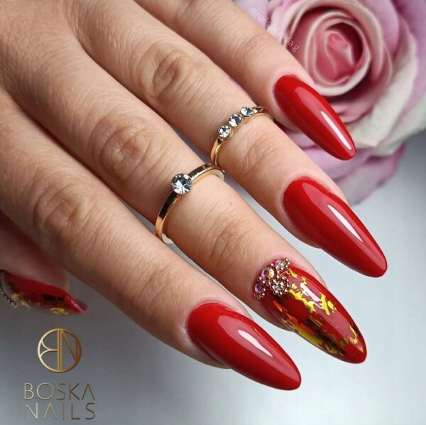 Lakier hybrydowy Boska Nails 6ml Sweet Red Głęboki CZERWONY 329 - obrazek 4