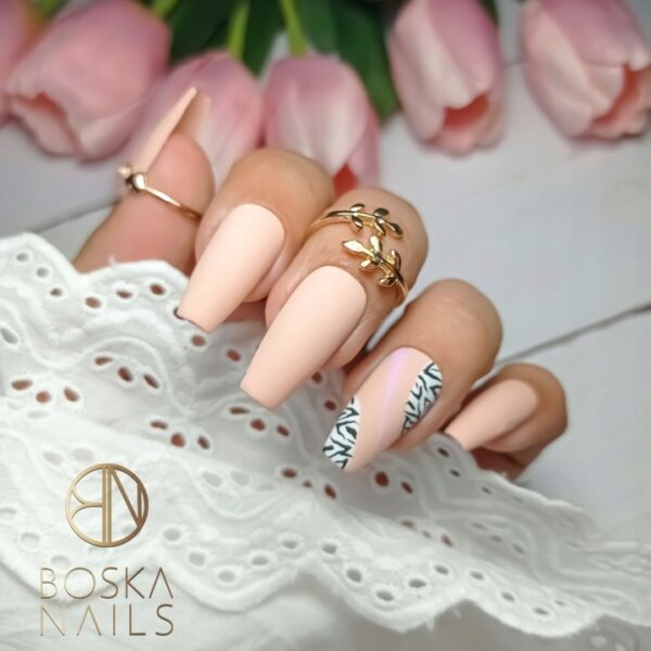 Boska Nails Lakier Hybrydowy Glam Light Beżowy 6 ml UV LED 333 - obrazek 3