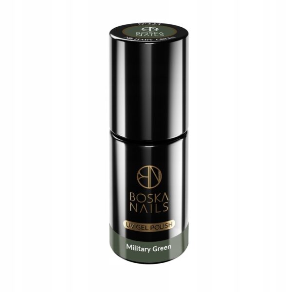 LAKIER HYBRYDOWY WOJSKOWA ZIELEŃ Military Green BOSKA NAILS UV 323 - obrazek 4