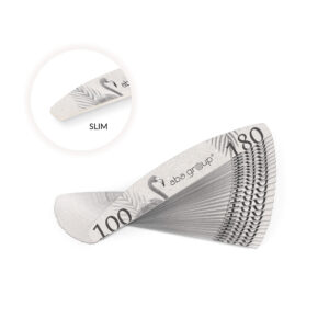 Pilniki do paznokci FLAMING Aba Group PÓŁKSIĘŻYC 100/180 SLIM 25 sztuk