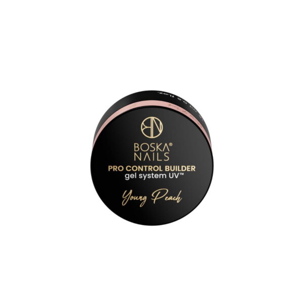 15 ml Young Peach żel budujący nude Pro Control Builder Gel System UV Boska Nails - obrazek 3