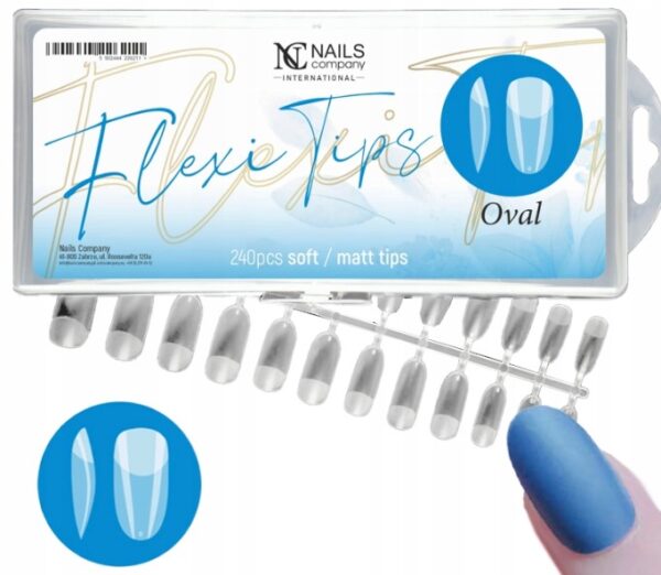 Nails Company Formy Flexi Tips - Oval 240 szt