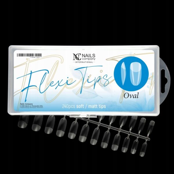 Nails Company Formy Flexi Tips - Oval 240 szt - obrazek 2