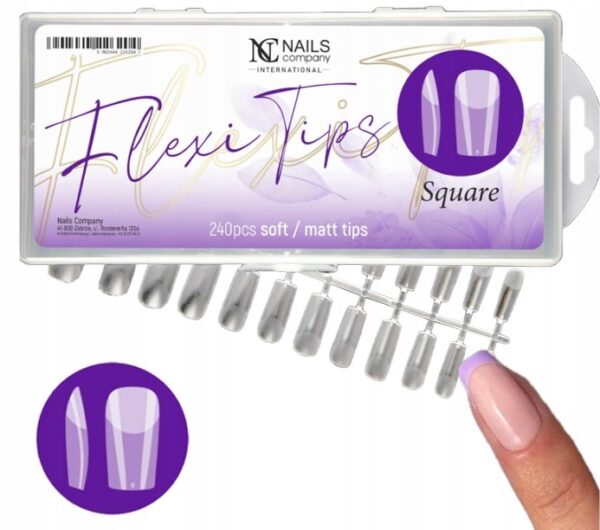 Nails Company Formy Flexi Tips - Square 240 szt