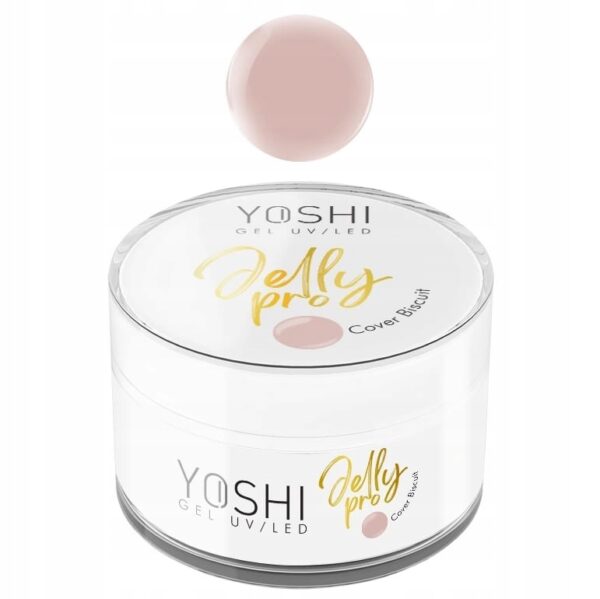YOSHI Żel Budujący Jelly PRO Gel UV LED Cover Biscuit 15 Ml