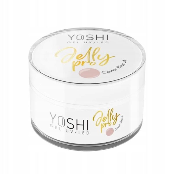 YOSHI Żel Budujący Jelly PRO Gel UV LED Cover Biscuit 15 Ml - obrazek 2