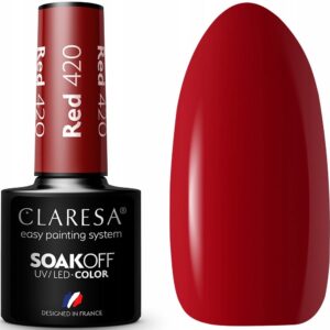 Claresa Lakier Hybrydowy Red 420 Głęboka Czerwień 5 g