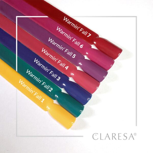Claresa Lakier hybrydowy  6 Warmin' Fall 5 g amarant - obrazek 3