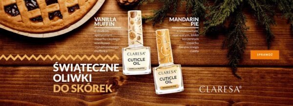 Claresa Oliwka Do Skórek i Paznokci Mandarin Pie 5 ml - obrazek 2